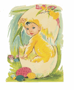 Kort - Christels påskebarn i æg